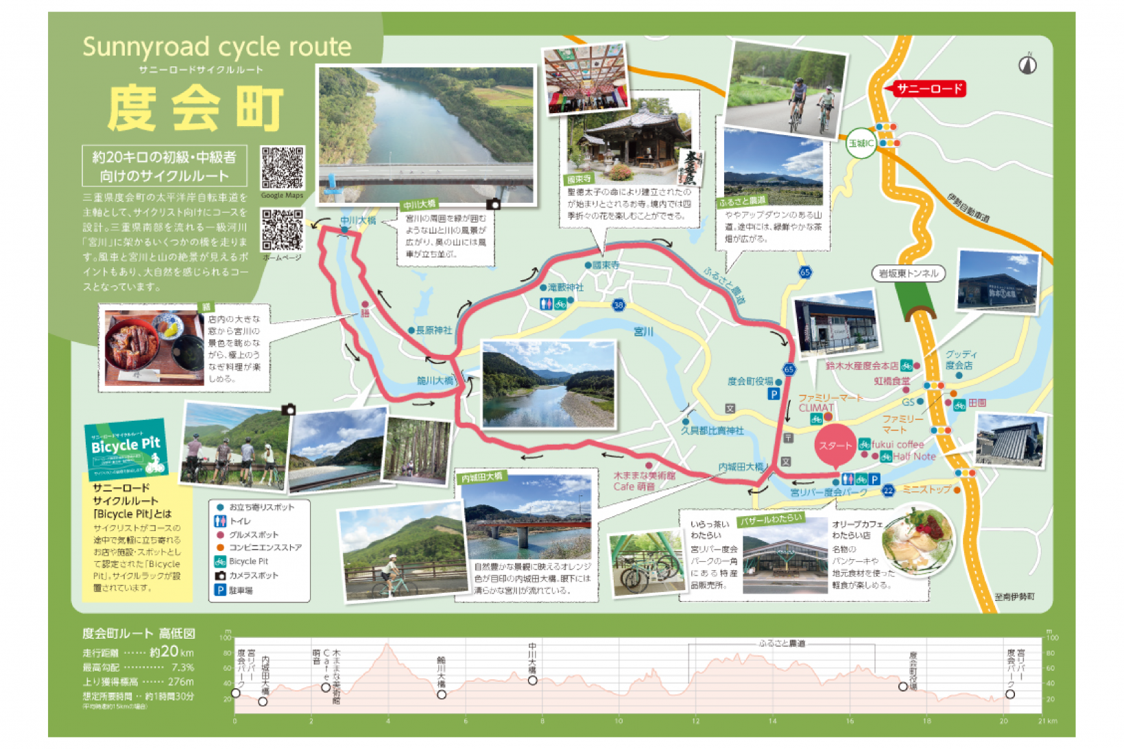 サニーロードサイクルルート度会町MAP-0